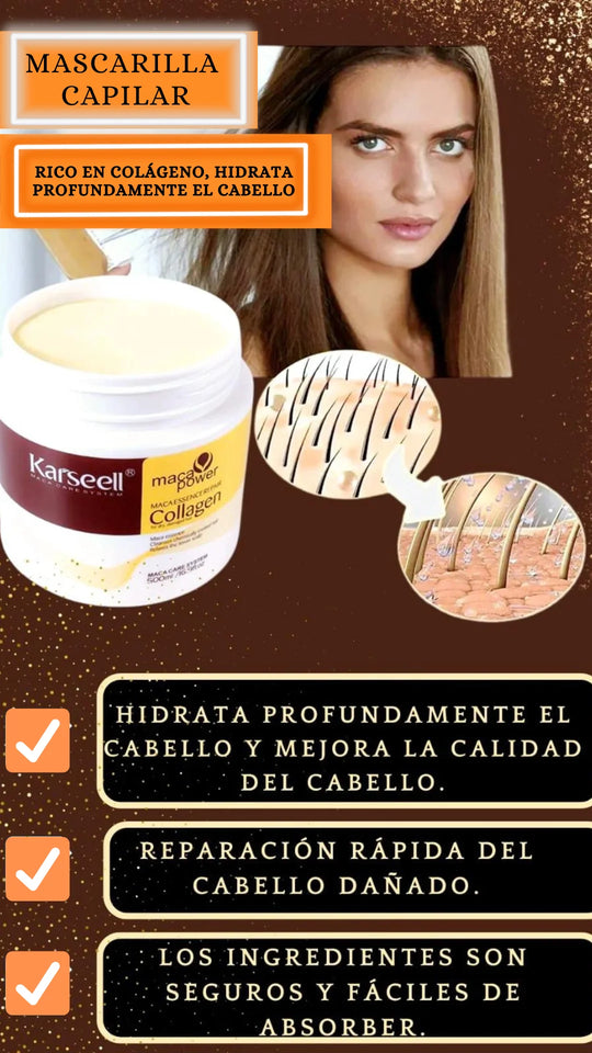 KARSELL ™🥰 TRATAMIENTO CAPILAR CON CÓLAGENO QUE AYUDARÁ A REPARAR TU CABELLO