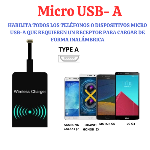 ADAPTADOR DE CARGA INALÁMBRICA-ENVIO GRATIS