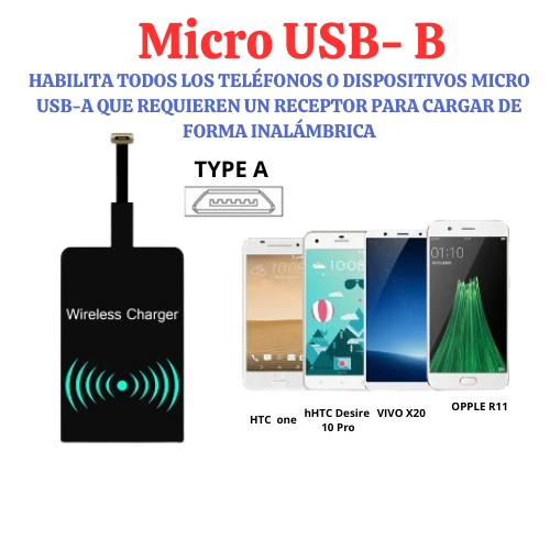 ADAPTADOR DE CARGA INALÁMBRICA-ENVIO GRATIS