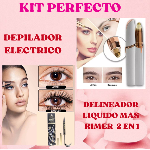 DEPILADOR ELECTRICO + Delineador liquido mas   rimer  2 en 1 -ENVIO GRATIS